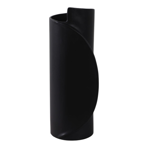 16" x 7" Wrap Around Vase - Black