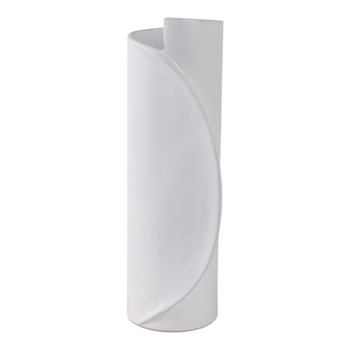 18" x 7" Wrap Around Vase - White 18" x 7" Wrap Around Vase - White