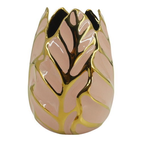 Leaf Vase - Blush / Gold Leaf Vase - Blush / Gold