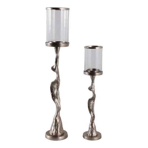 21" / 30" Tamaha Branch Candle Holders (Set of 2) - Silver 21" / 30" Tamaha Branch Candle Holders (Set of 2) - Silver