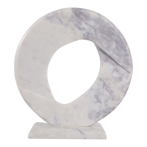 16" Louvine Large Carved Marble Statuary - Beige 16" Louvine Large Carved Marble Statuary - Beige