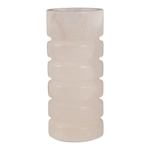 8" Solica Alibaster Candleholder - Beige 8" Solica Alibaster Candleholder - Beige