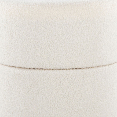 Spin - Ottoman - Cream Polyester Fabric