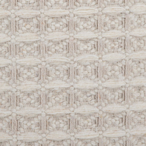 Tahoe - Waffle Ottoman - Ivory Wool