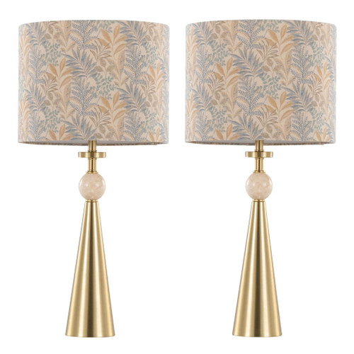 Cone - Travertine Table Lamp (Set of 2) Cone - Travertine Table Lamp (Set of 2)