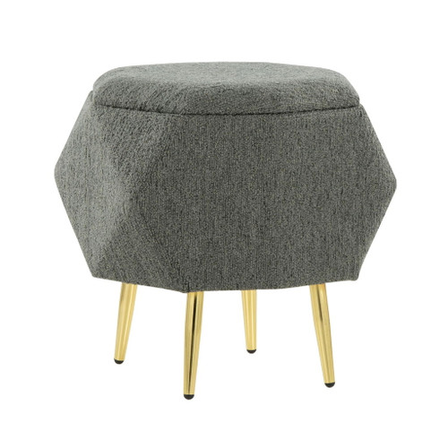 Diamond - Ottoman - Gold Metal Legs Diamond - Ottoman - Gold Metal Legs