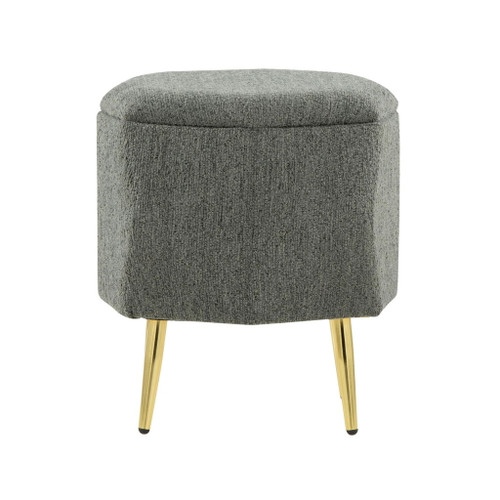 Diamond - Ottoman - Gold Metal Legs