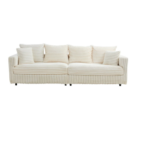 Modern Comfy Upholstered 4 Seat Sofa Cloud Couch,Deep Seat With Soft Pillows Modern Comfy Upholstered 4 Seat Sofa Cloud Couch,Deep Seat With Soft Pillows
