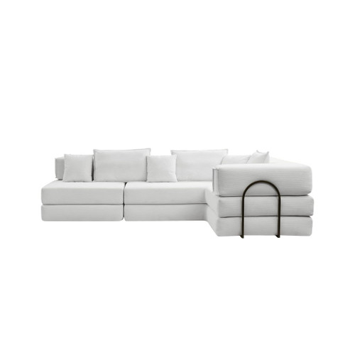 Modular L Shaped Floor Living Room Sofa Set With 6 Pillows Modular L Shaped Floor Living Room Sofa Set With 6 Pillows
