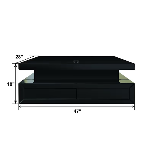 Alma Black Modern Coffee Table