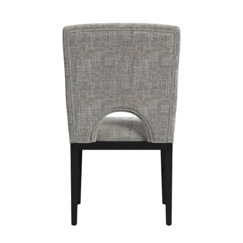 Oregon - Fabric Dining Side Chair (Set of 2) - Gray / Black