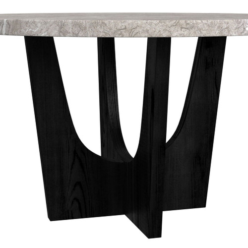 Oregon - Round Table With Faux Marble Top