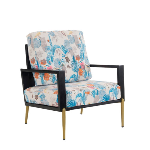 Modern Armchair With Solid Wood Frame