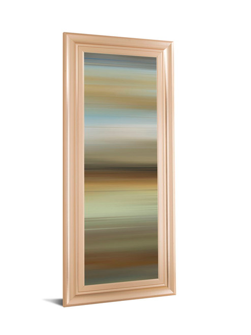 Abstract Horizon II By James Mcmaster - Framed Print Wall Art - Dark Brown