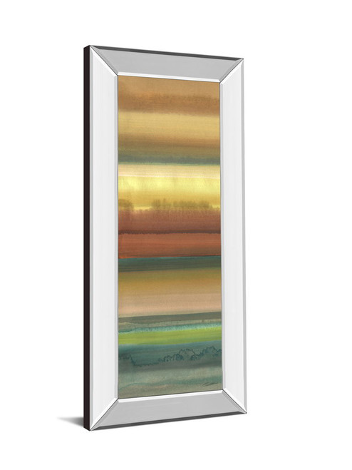 Ambient Sky I By John Butler - Mirror Framed Print Wall Art - Light Brown