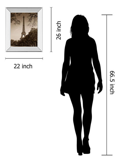 An Afternoon Stroll-pari By Maihara - Mirrored Frame Real Glass - Light Brown