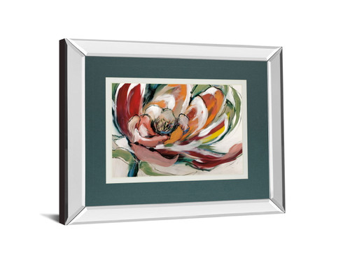 Bloomed I By Fitsimmons, A. - Mirror Framed Print Wall Art - Dark Gray