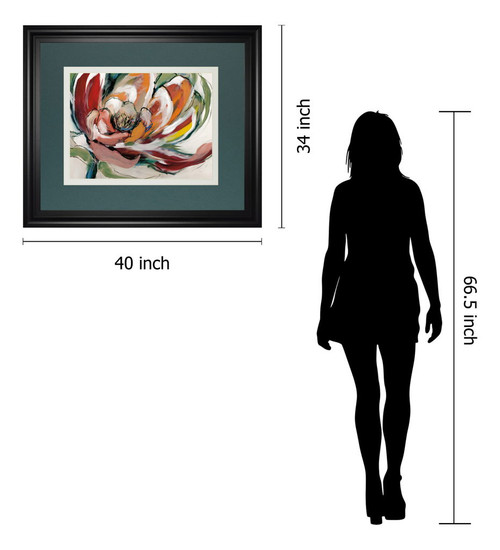 Bloomed I By Fitsimmons, A. - Framed Print Wall Art - Dark Gray