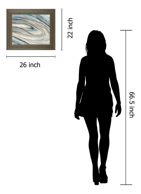 Blue Amethyst By Wani Pasion - Framed Print Wall Art - Blue