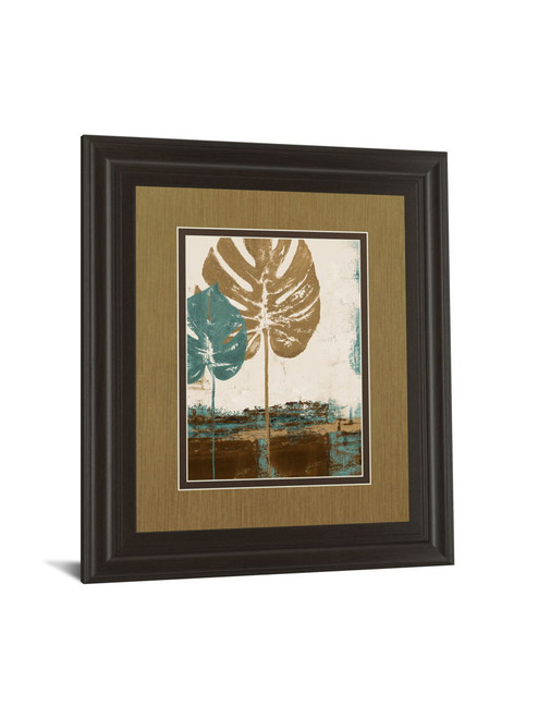 Leaves Il By Patricia Pinto - Framed Print Wall Art - Beige