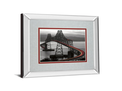Boomerang By Aaron Reed - Mirror Framed Print Wall Art - Dark Gray