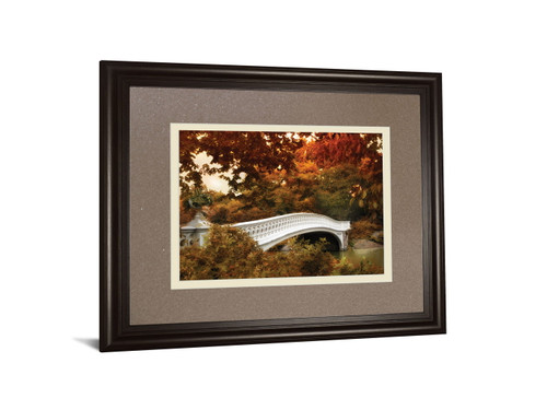 Bow Bridge By Tom Reeves - Framed Print Wall Art - Light Brown