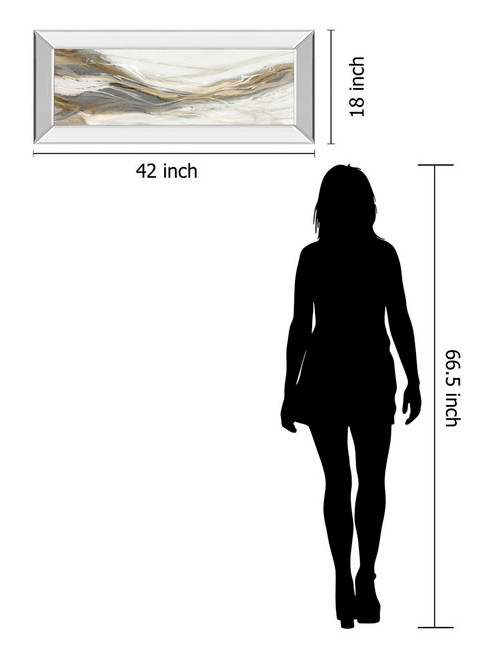 Canyonlands By Mark Chandon - Mirror Framed Print Wall Art - Beige