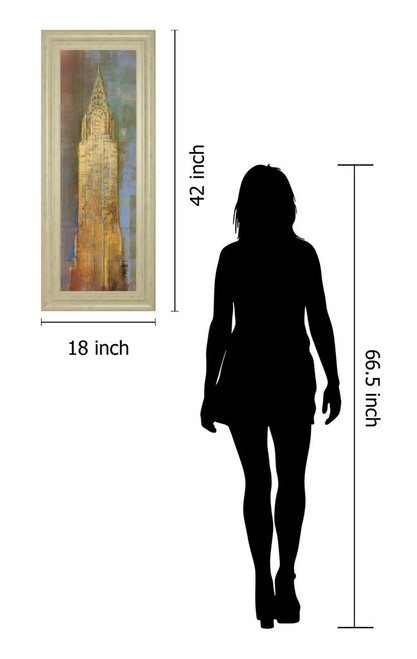 Chrysler By Longo - Framed Print Wall Art - Yellow