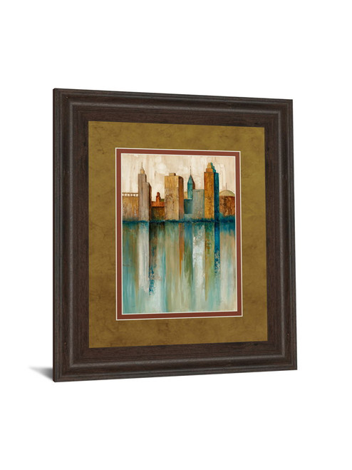 City View Il By Norm Olson - Framed Print Wall Art - Light Brown