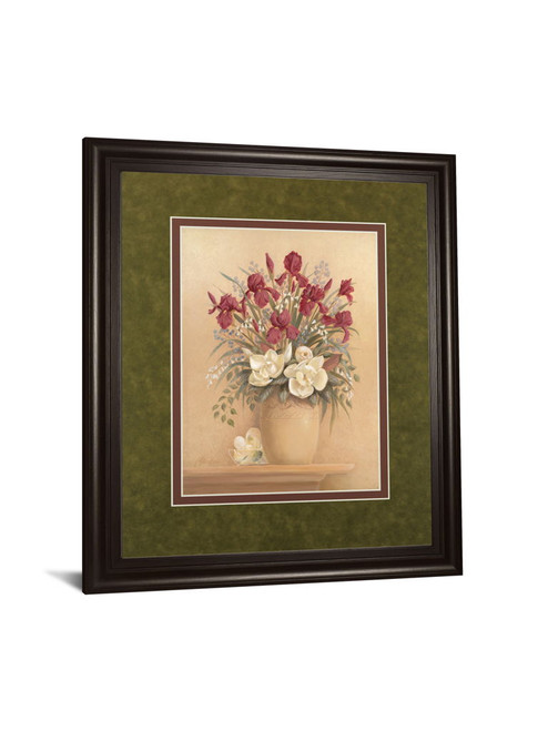 Classic Petal I By Gloria Eriksen - Framed Print Wall Art - Beige