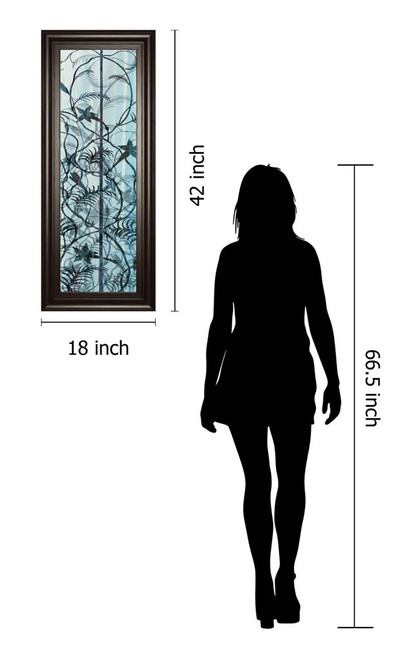 Climbers Il By James Burghardt - Framed Print Wall Art - Light Blue