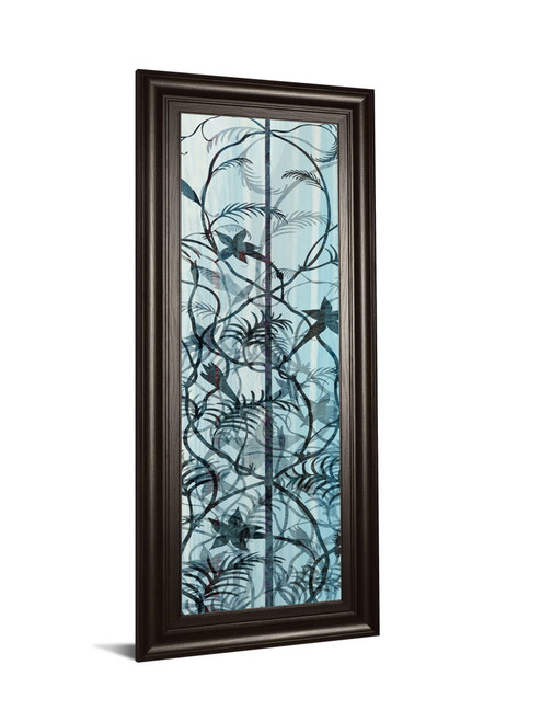 Climbers Il By James Burghardt - Framed Print Wall Art - Light Blue