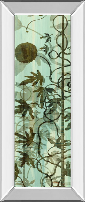 Climbers IV By James Burghardt - Mirror Framed Print Wall Art - Green