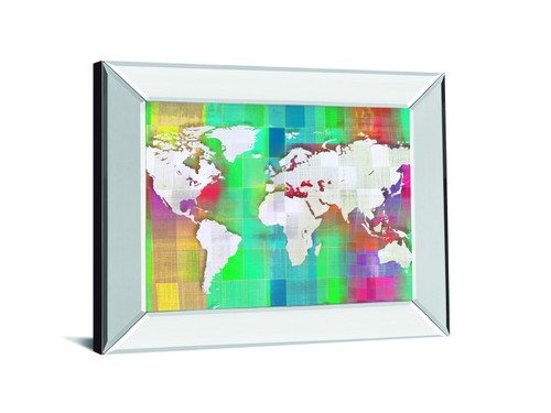 Color My World By Venter T. Mirrored Frame - Green