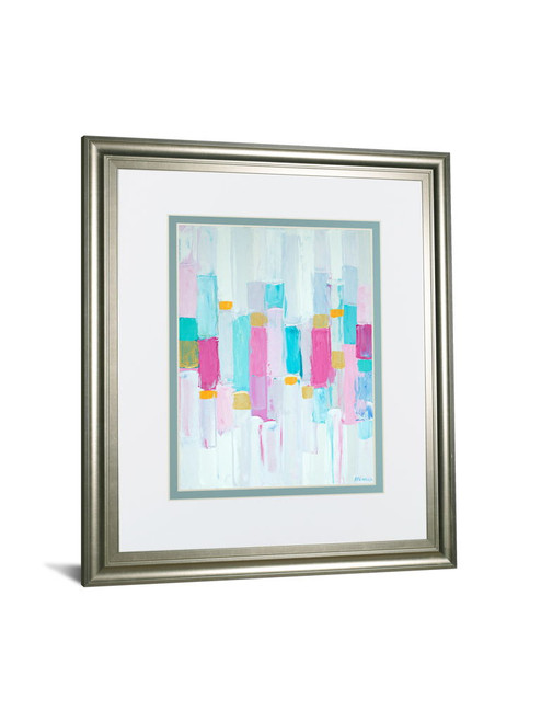 Cool Rhizome I By Ann Marie Coolick - Framed Print Wall Art - Light Blue