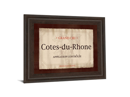 Cote Du Rhone By Paola Viveiros - Framed Print Wall Art - Beige