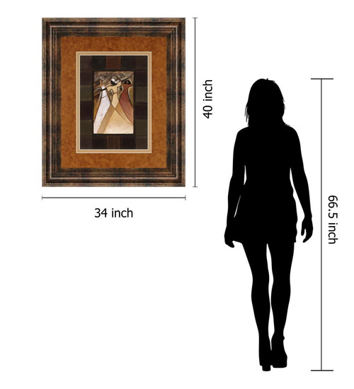 Divine Grace I By Rob Hefferan - Framed Print Wall Art - Dark Brown