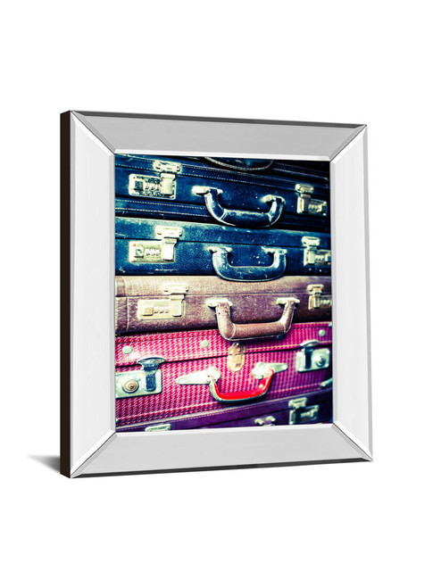 Eastern Travels 2 By Susan Bryant - Mirror Framed Print Wall Art - Blue