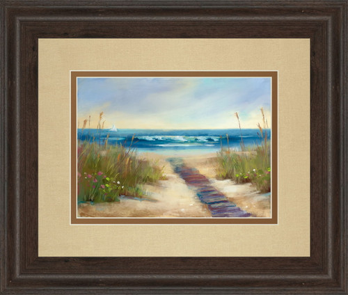 Erenity Il By Karen Marguliss - Framed Print Wall Art - Beige