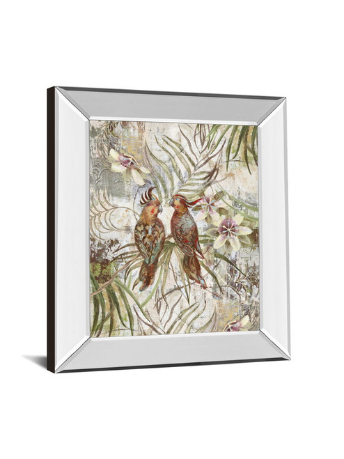 Eye To Eye By Sofi Taylor - Mirror Framed Print Wall Art - Green