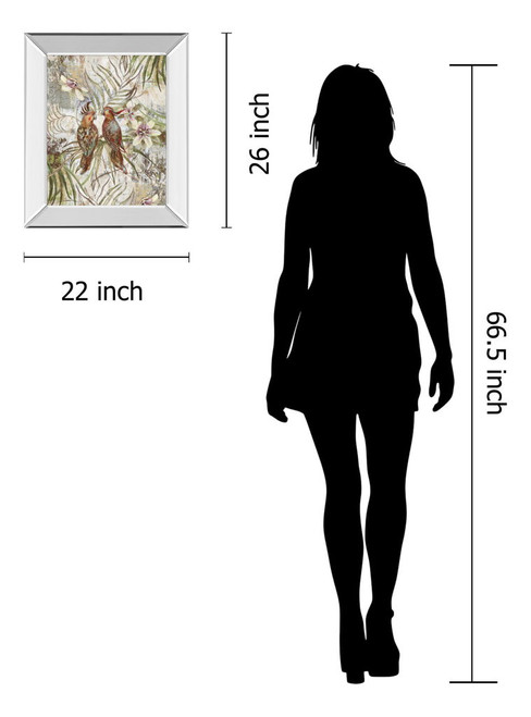 Eye To Eye By Sofi Taylor - Mirror Framed Print Wall Art - Green