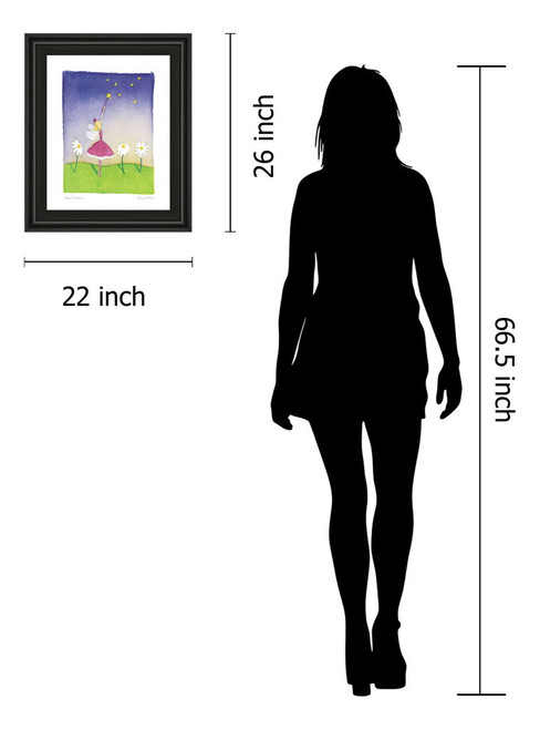 Felicity Wishes I By Emma Thomson - Framed Print Wall Art - Pink