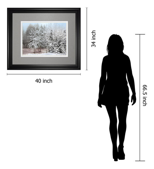 Frosty Morning By Mike Jone - Framed Print Wall Art - White