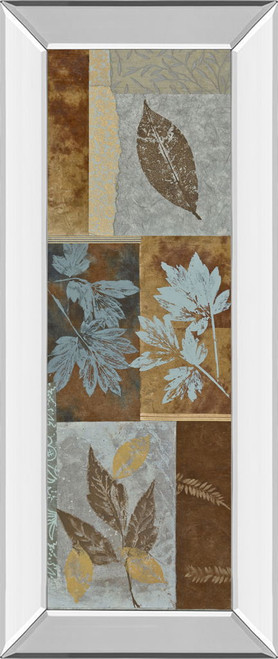 Fusion Panel I By Jeni Lee - Mirror Framed Print Wall Art - Light Brown