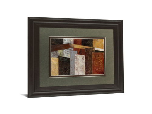 In The City Il By Carol Robinson - Framed Print Wall Art - Dark Brown