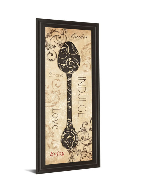 Indulge By Dee Dee - Framed Print Wall Art - Beige