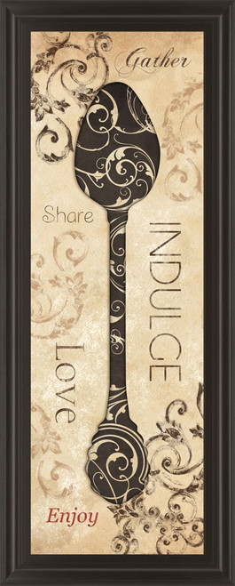 Indulge By Dee Dee - Framed Print Wall Art - Beige