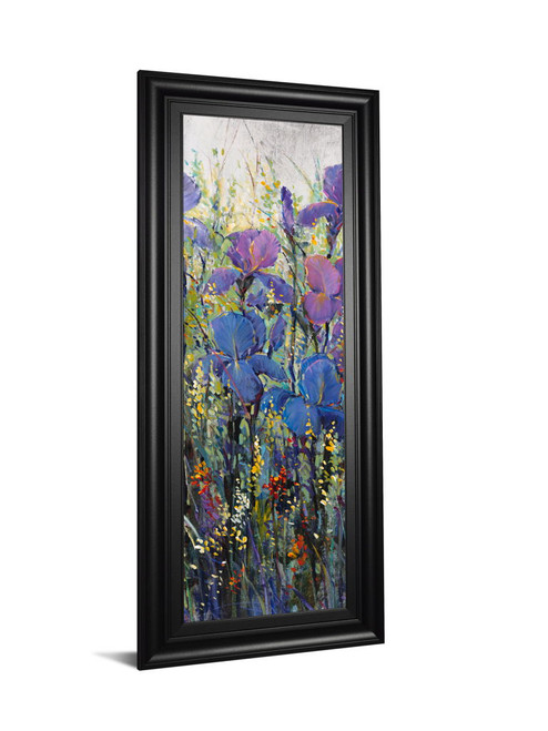 Iris Field Il By Tim Otoole - Framed Print Wall Art - Purple
