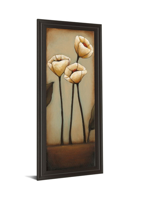 Jardin De Flores Il By H. Alves - Framed Print Wall Art - Beige