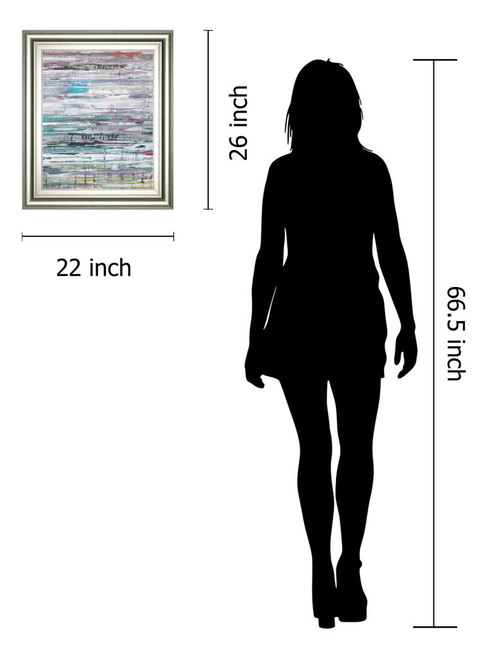 Land Drift By Hilario Gutierrez - Framed Print Wall Art - Blue